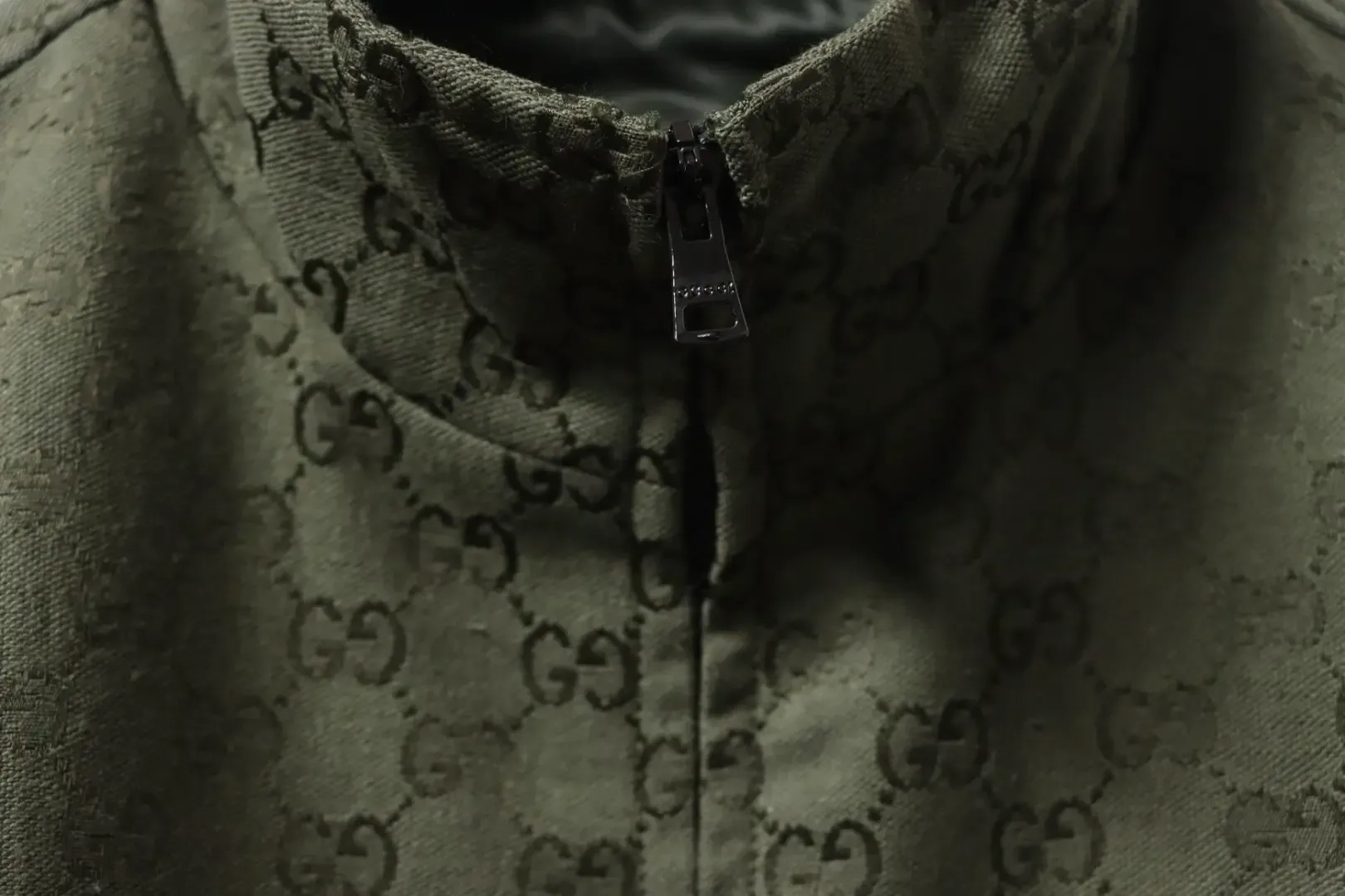 GU Jacquard Canvas Jacket With All-Over Monogram Print - Image 5