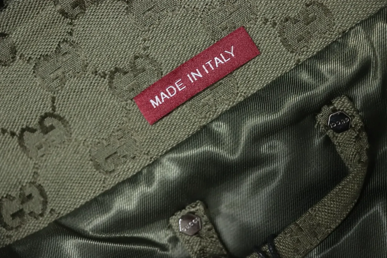 GU Jacquard Canvas Jacket With All-Over Monogram Print - Image 7