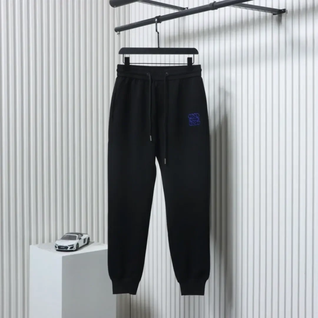 LO Cotton Leisure Trousers With Braided Embroidery On The Back Pockets