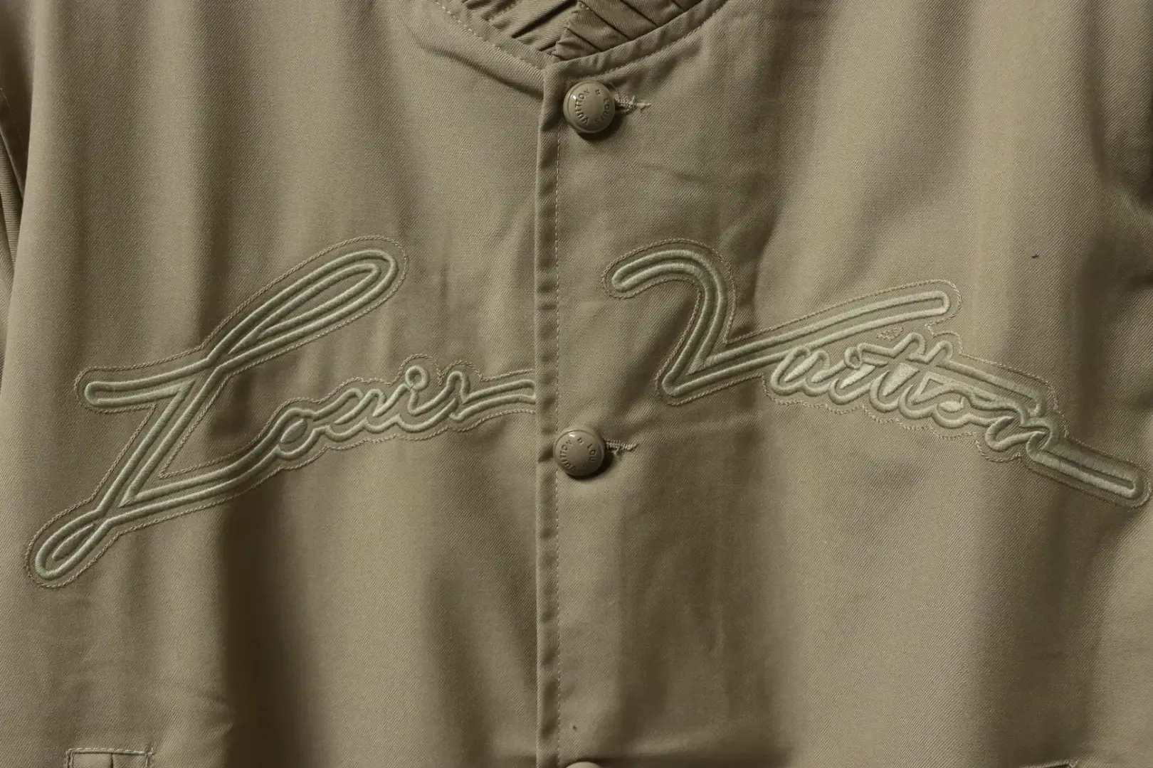 LU Baseball Aviator Jacket With Embroidered Pharrell Silhouette - Image 6