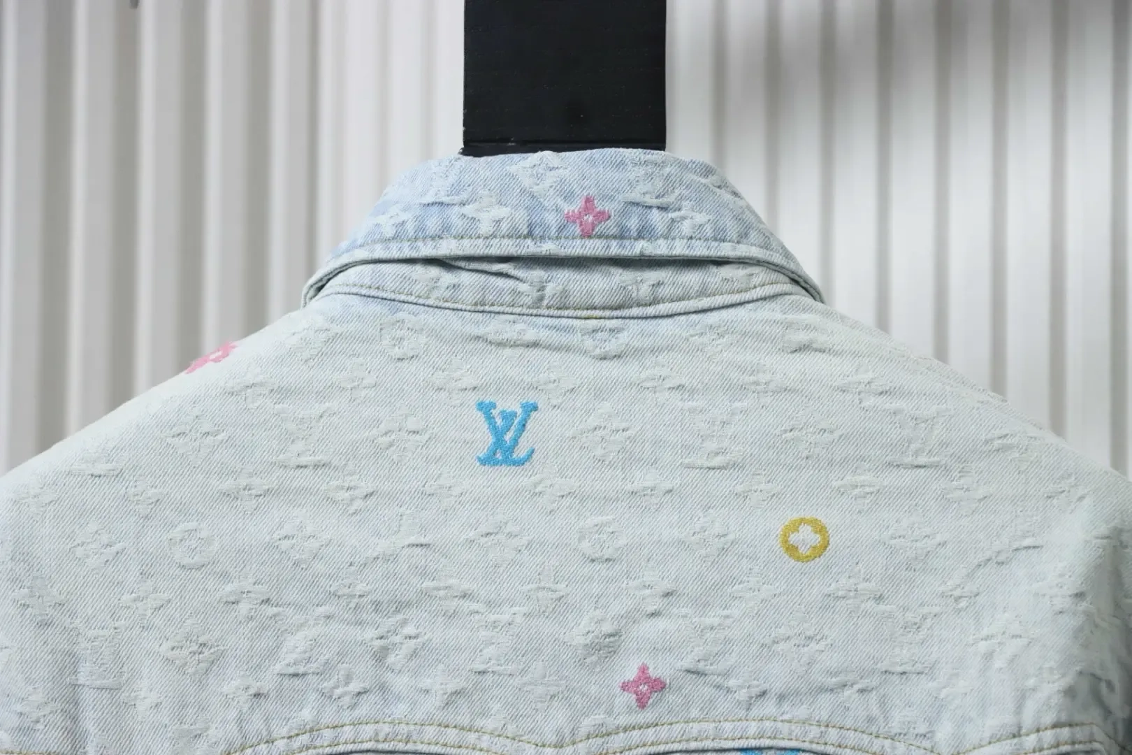 LU Co-Branded Denim Jacket With Candy Embroidery - Image 4