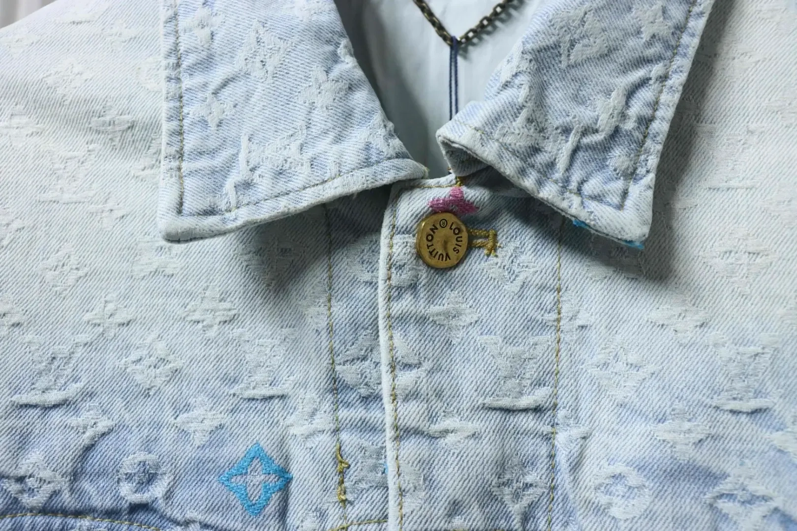 LU Co-Branded Denim Jacket With Candy Embroidery - Image 5