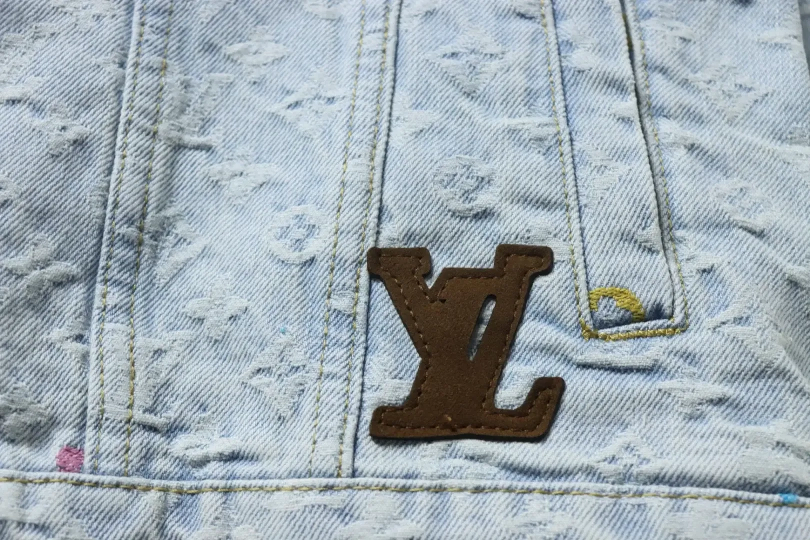 LU Co-Branded Denim Jacket With Candy Embroidery - Image 6