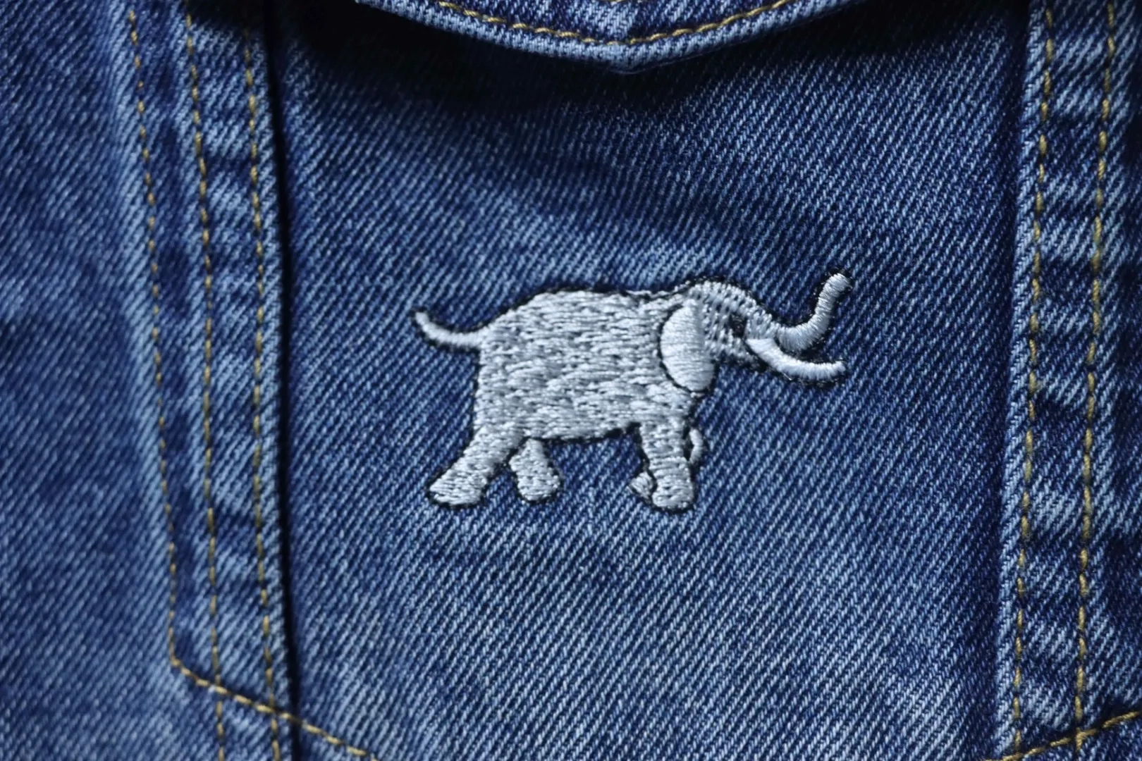 LU Denim Jacket With Animal Embroidery - Image 5