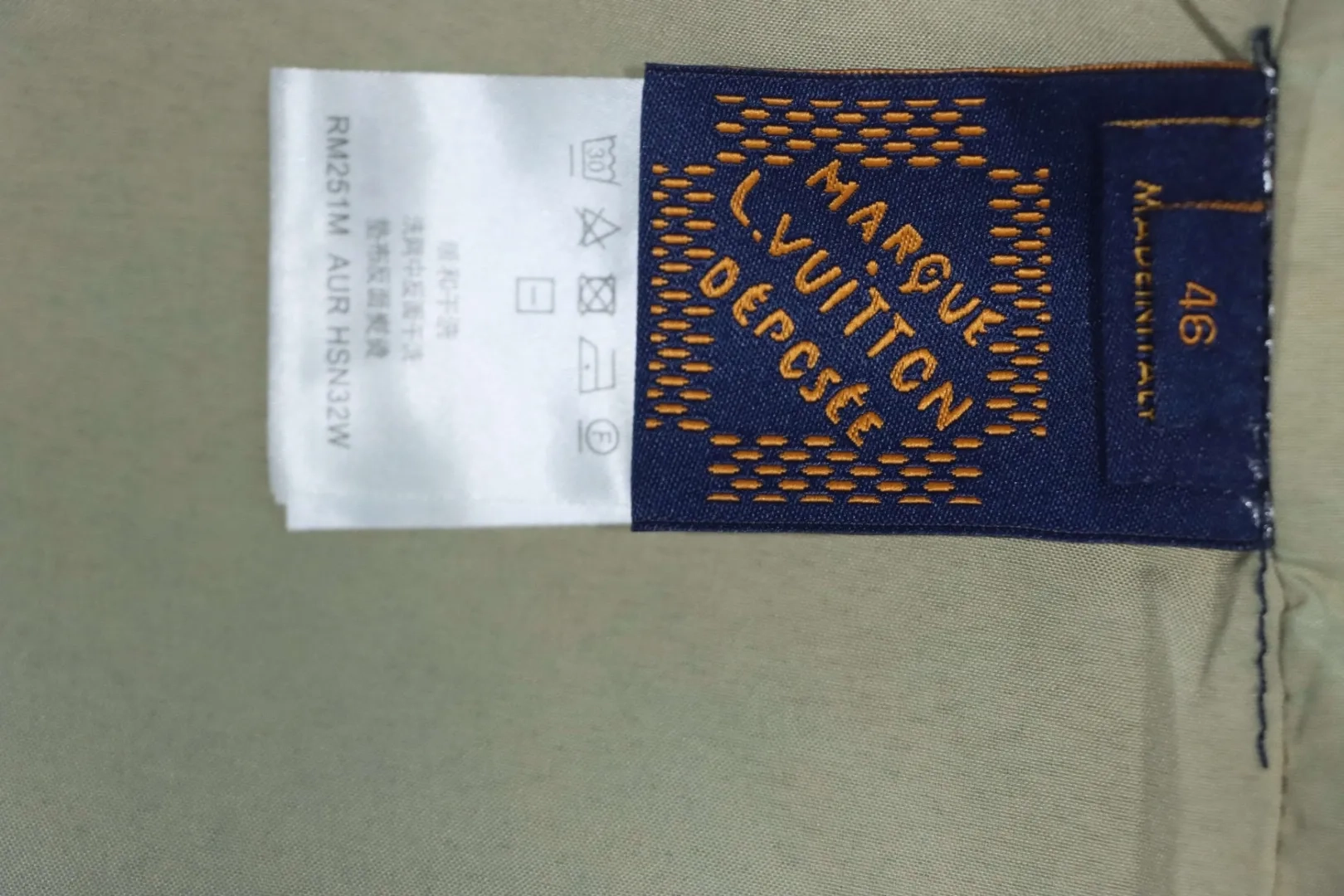 LU Denim Jacket With Cherry Blossom Stripes - Image 10