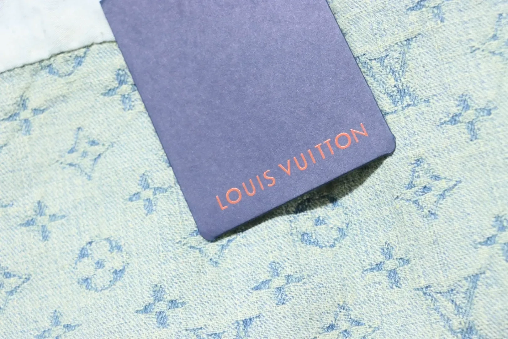 LU FA Denim Jacket With All-Over Monogram Print - Image 10