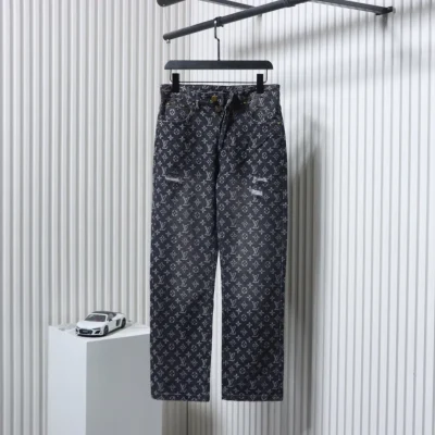 LU Ripped Jeans With Full Print XXL