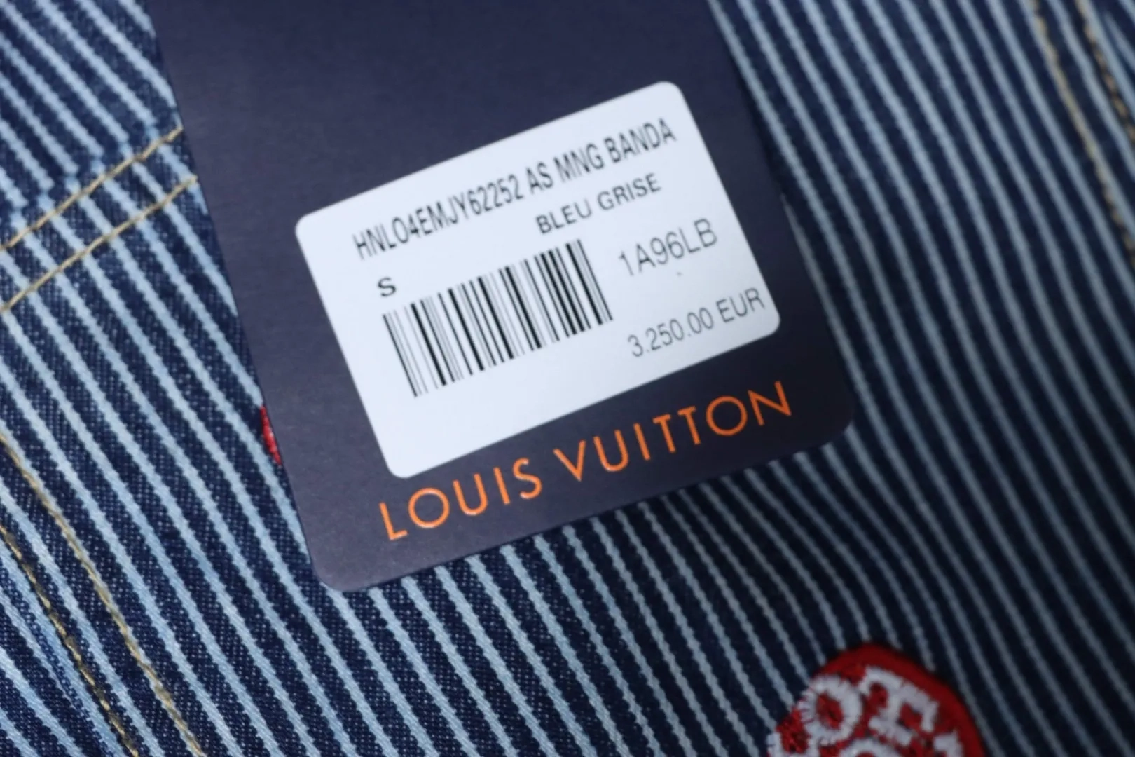 LU Striped Jeans With Cherry Blossom Pattern - Image 11