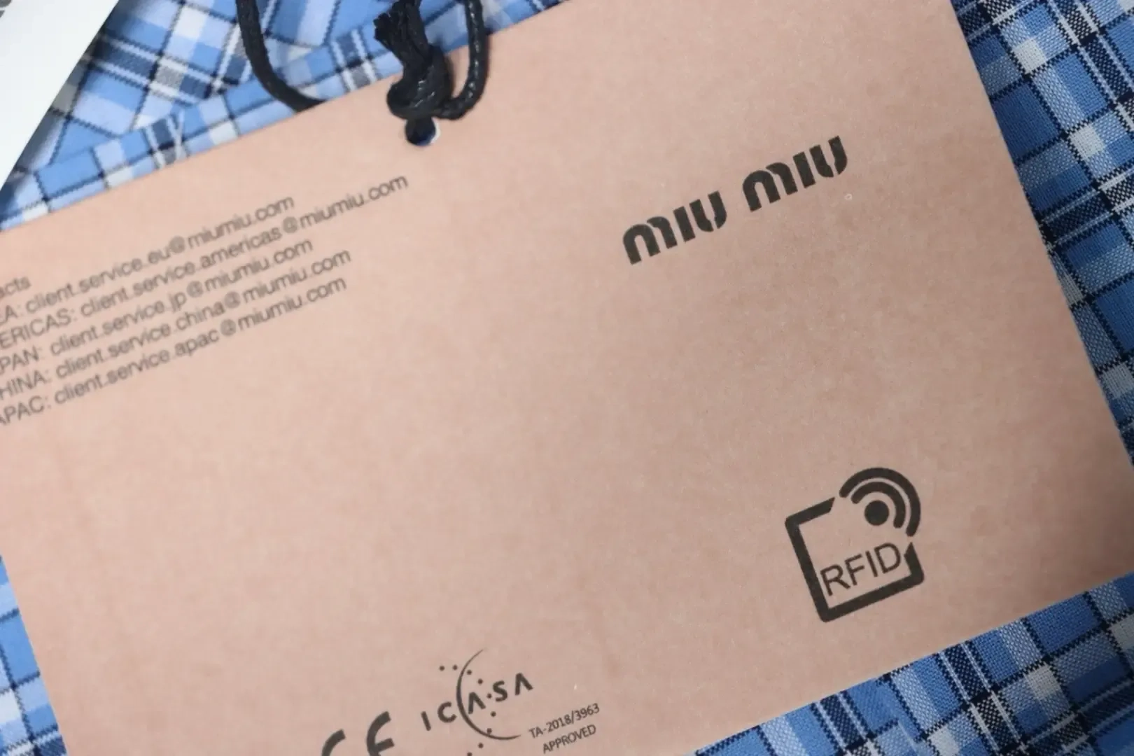 MM Checked Shirt Blue - Image 11