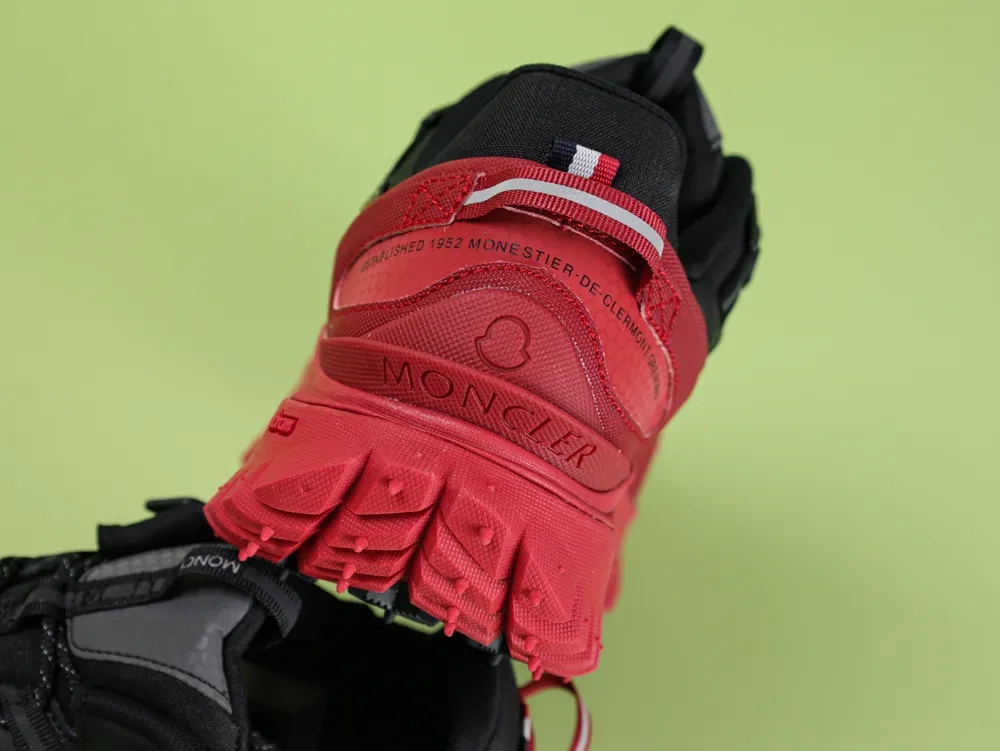 Moncler Trailgrip Gore-Tex Black Red - Image 8