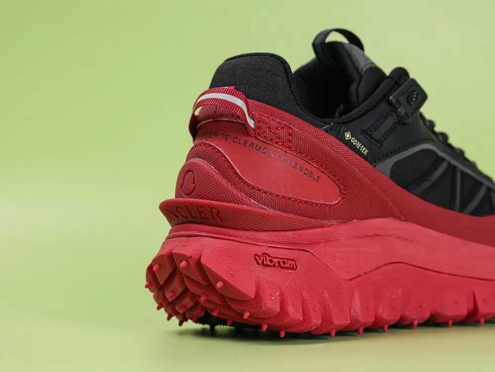 Moncler Trailgrip Gore-Tex Black Red - Image 9
