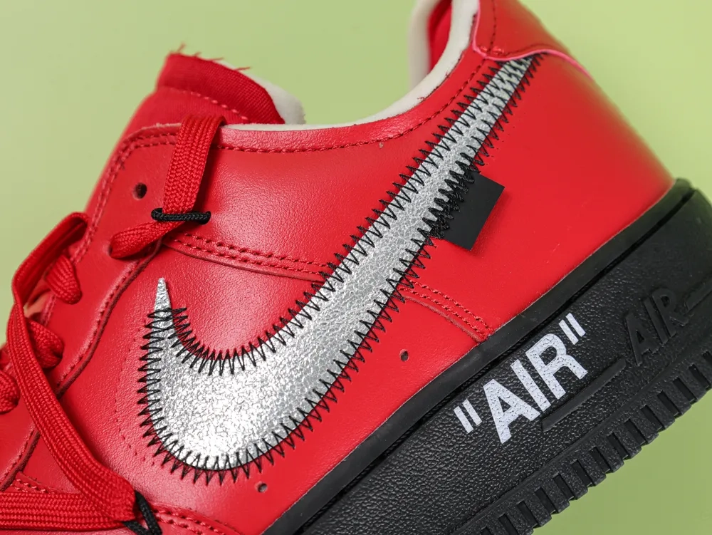 Off-White x Air Force 1 Low SP Red Black - Image 5