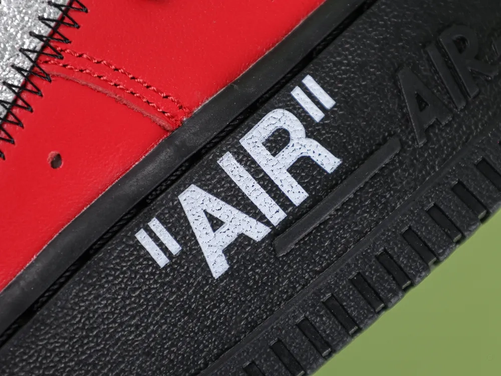 Off-White x Air Force 1 Low SP Red Black - Image 6