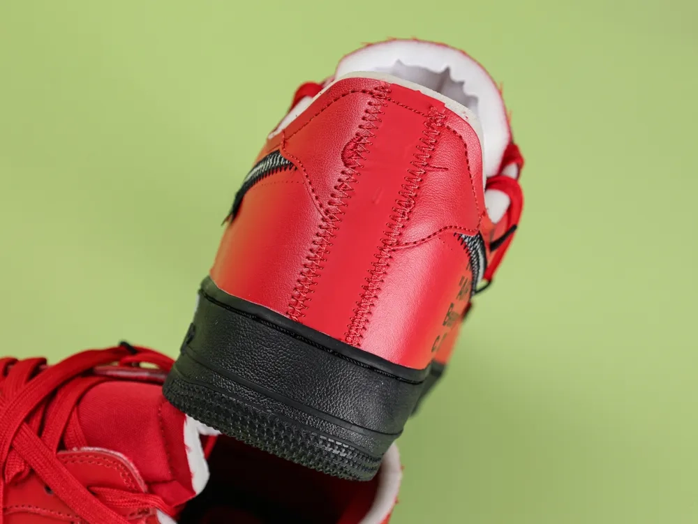 Off-White x Air Force 1 Low SP Red Black - Image 8