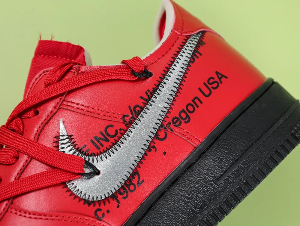 Off-White x Air Force 1 Low SP Red Black - Image 10