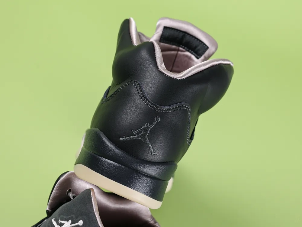 Psg Jordan Retro Low Noir PSG X Air Jordan 5 Low Sail Off Noir - Image 2