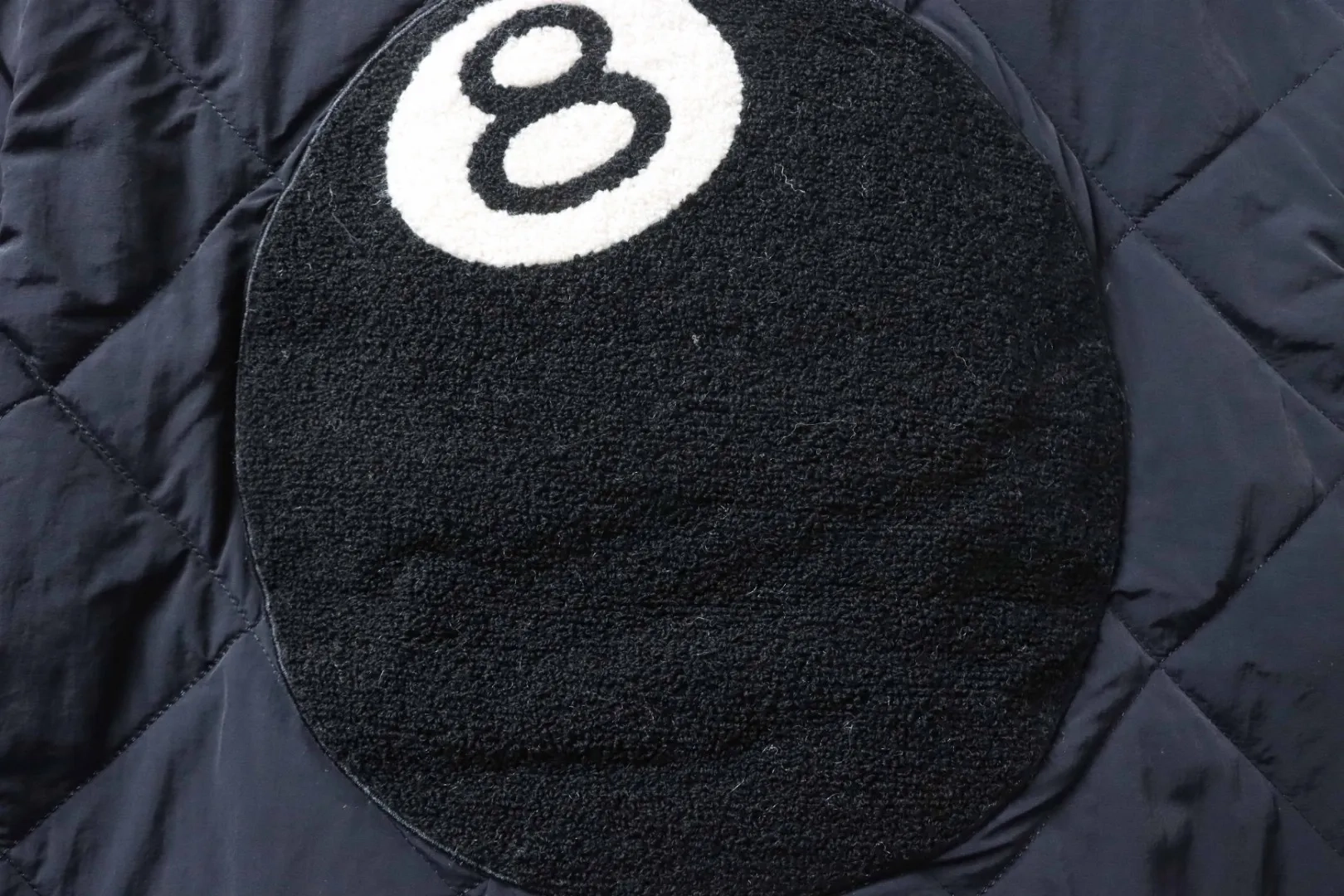 Stussy Black Puffer Jacket with 8 Billard Zip - Image 11