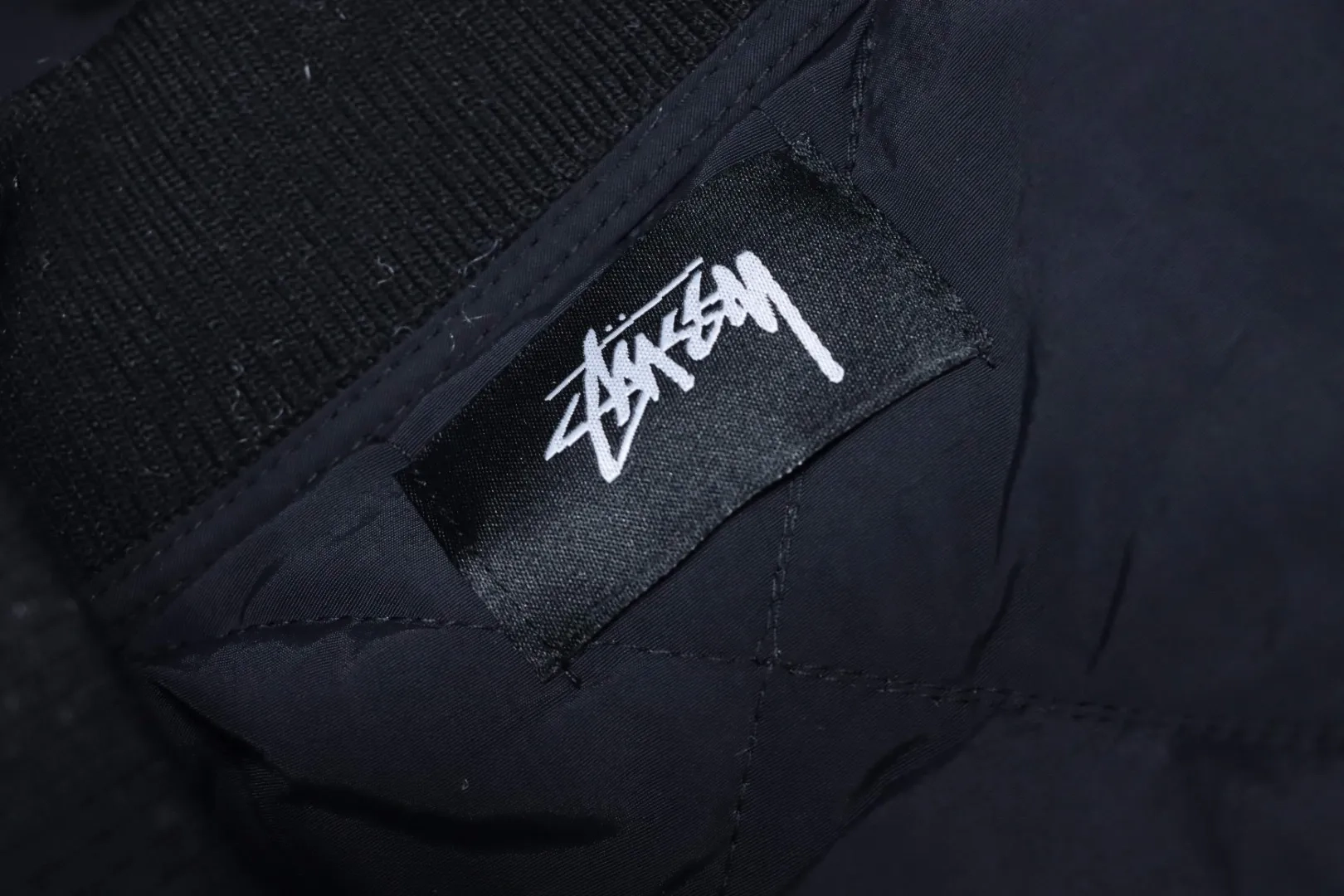 Stussy Black Puffer Jacket with 8 Billard Zip - Image 13