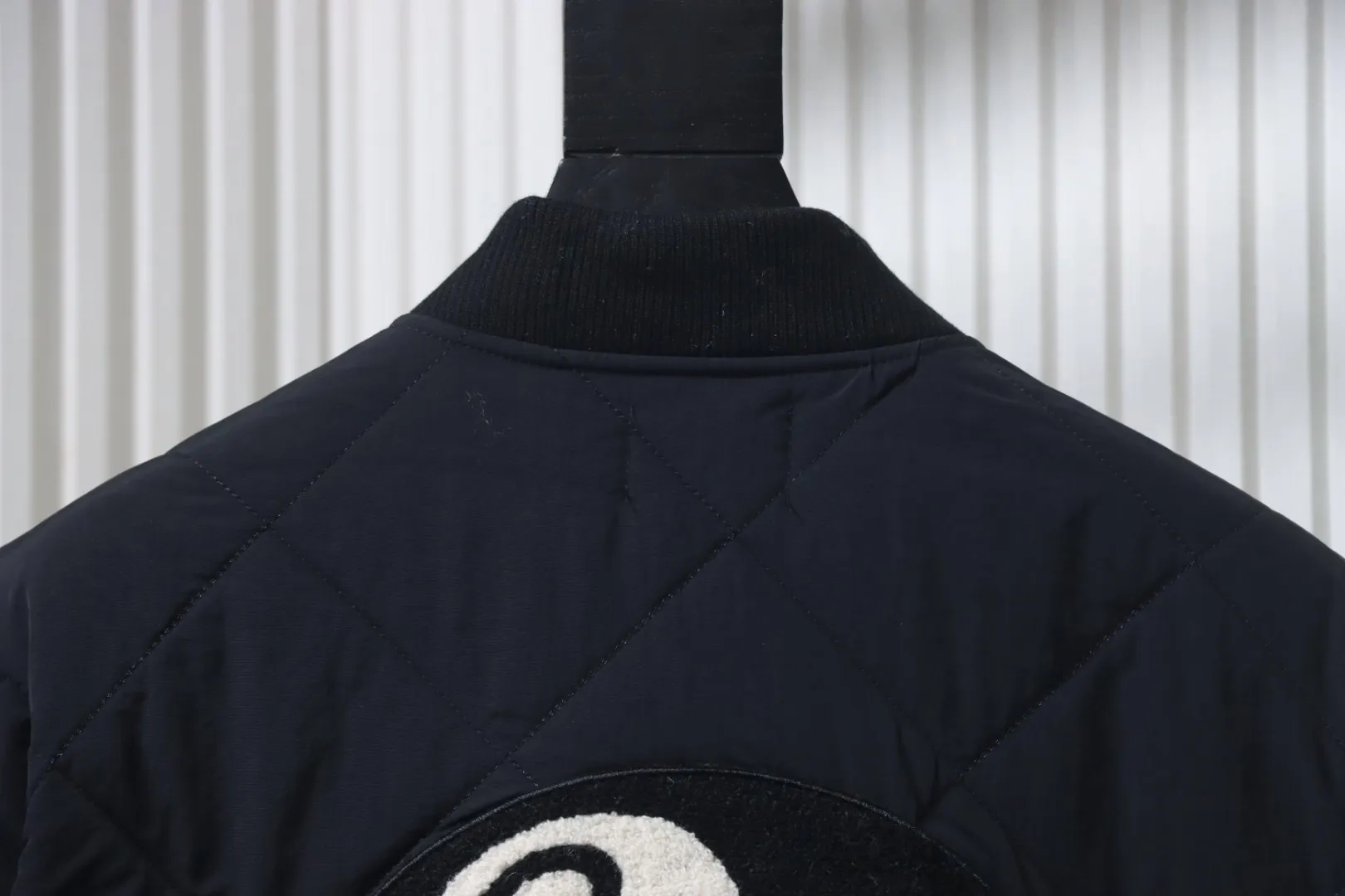 Stussy Black Puffer Jacket with 8 Billard Zip - Image 8