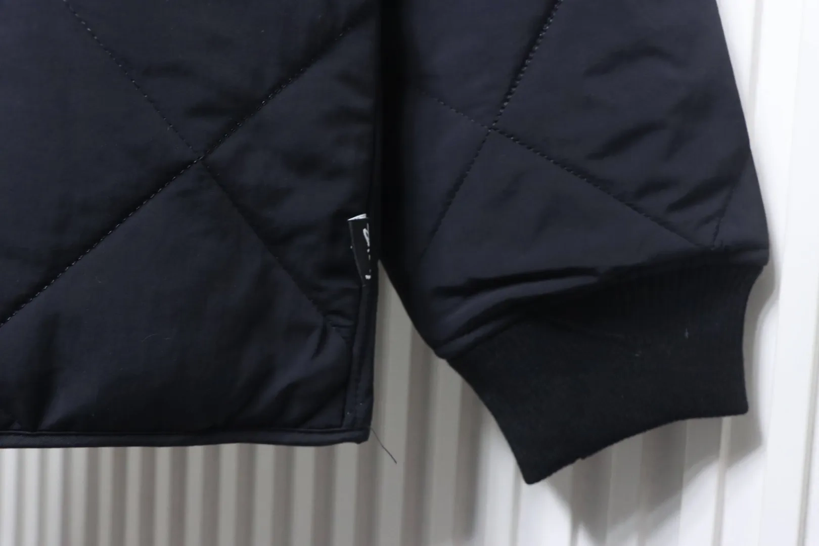 Stussy Black Puffer Jacket with 8 Billard Zip - Image 9