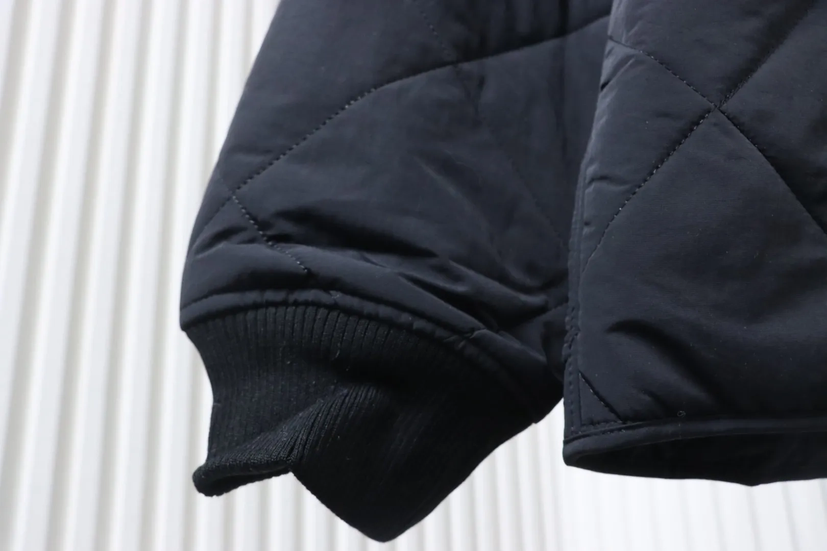 Stussy Black Puffer Jacket with 8 Billard Zip - Image 10