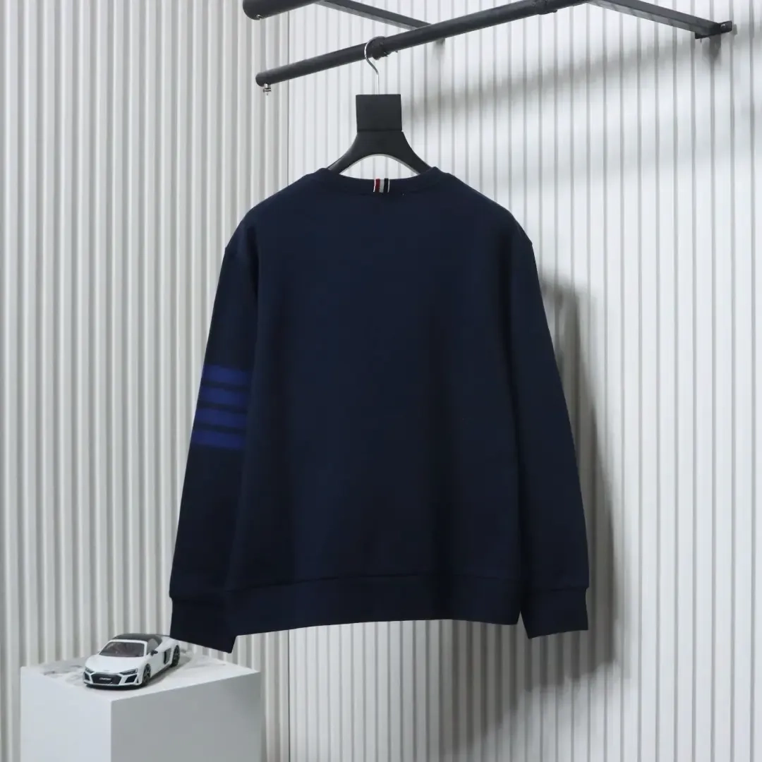 TB Four-Bar Crew Neck Sweatshirt Yarn Dyed - Image 2