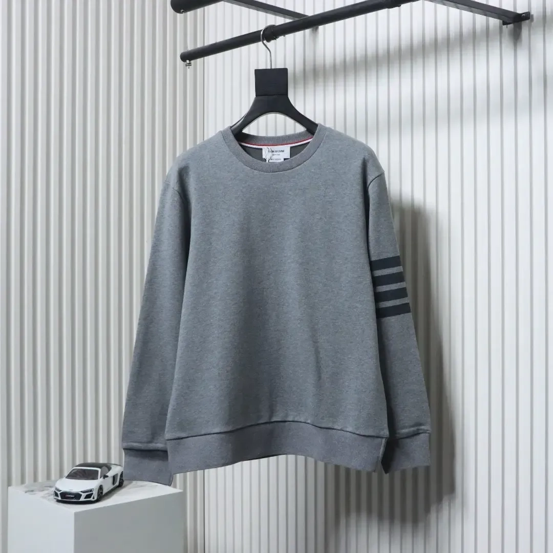 TB Four-Bar Crew Neck Sweatshirt Yarn Dyed - Image 12