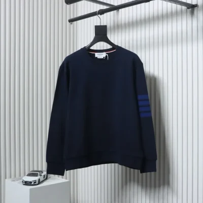 TB Four-Bar Crew Neck Sweatshirt Yarn Dyed