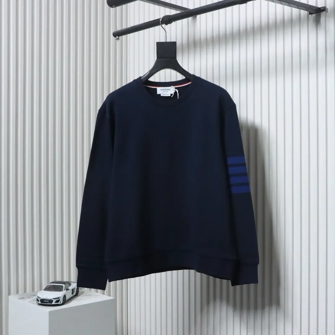 TB Four-Bar Crew Neck Sweatshirt Yarn Dyed