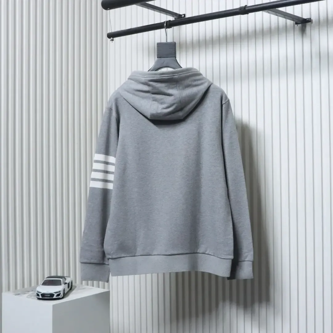 TB Four-Bar Yarn-Dyed Hooded Sweatshirt - Image 2