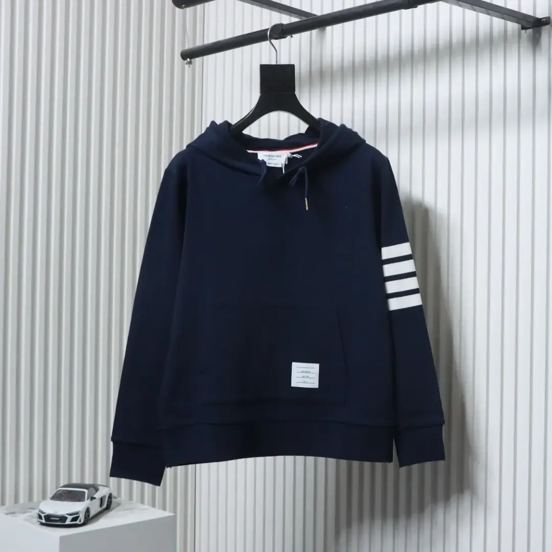 TB Four-Bar Yarn-Dyed Hooded Sweatshirt - Image 12