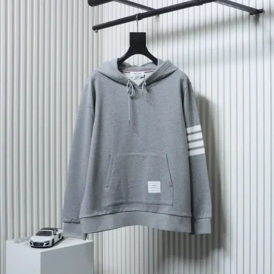 TB Four-Bar Yarn-Dyed Hooded Sweatshirt