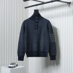 TB Structured Knit Sweater With Lapels