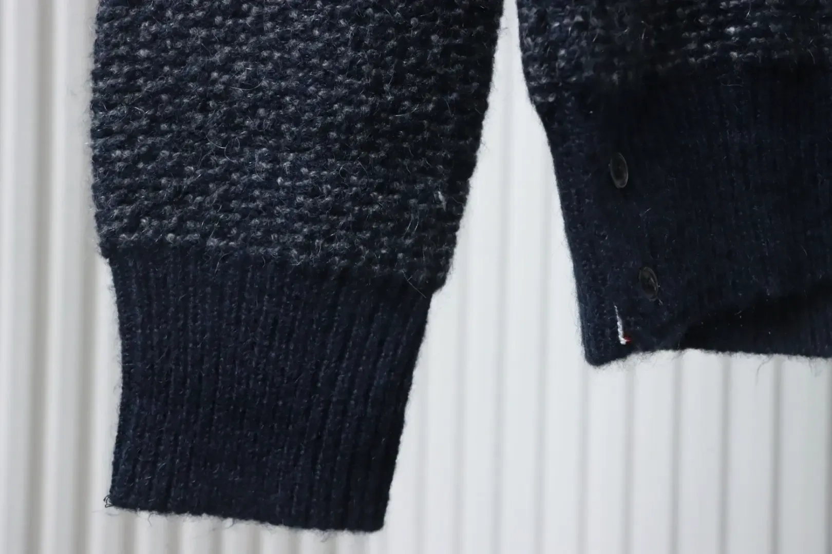 TB Structured Knit Sweater With Lapels - Image 6