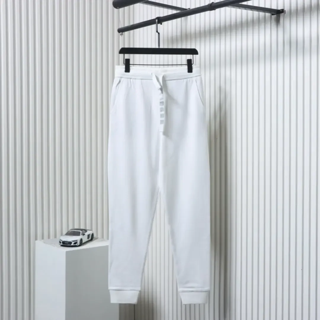 TB yarn-dyed four-bar drawstring trousers