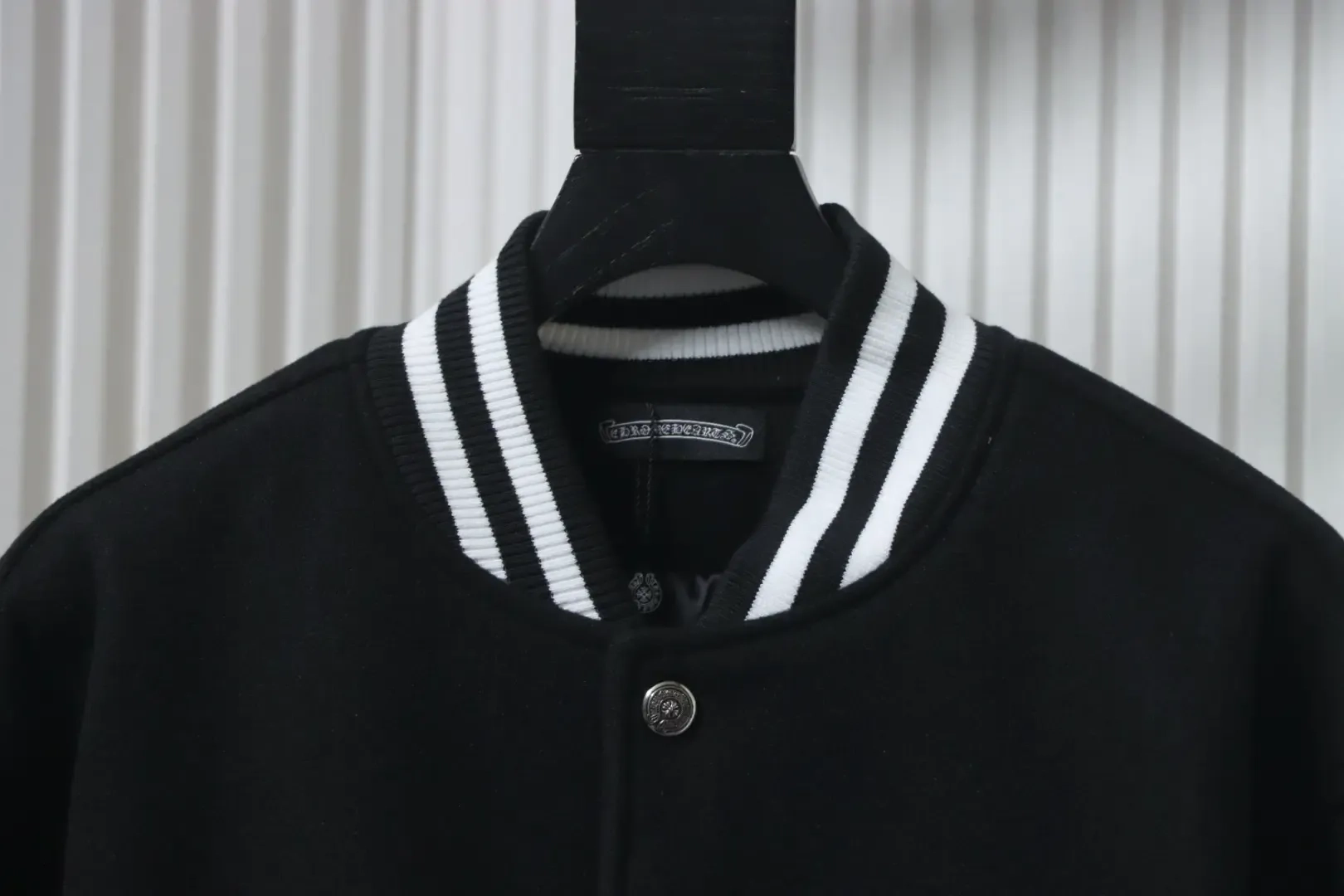 Baseball Jacket With Cross Pattern - Image 3