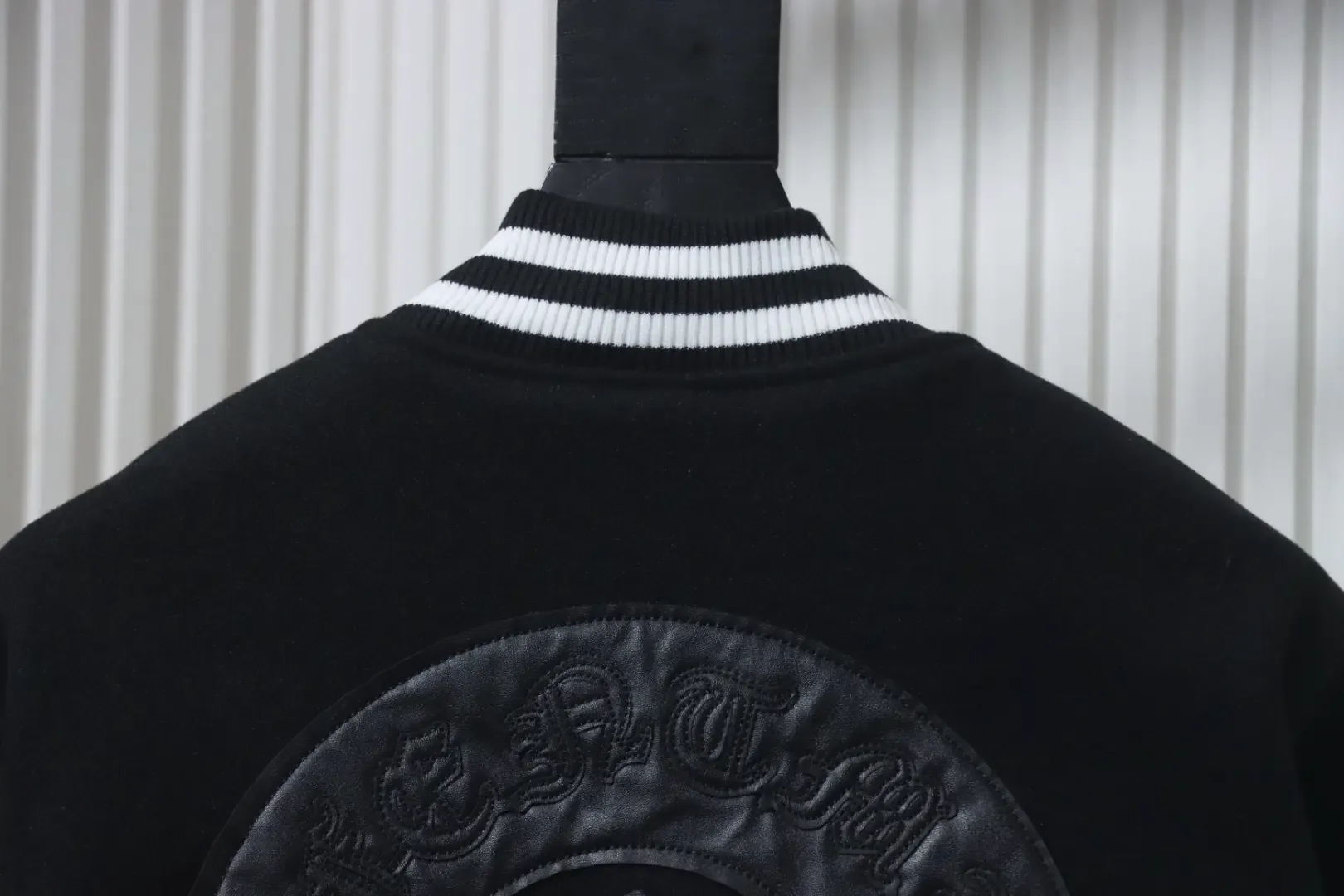 Baseball Jacket With Cross Pattern - Image 4