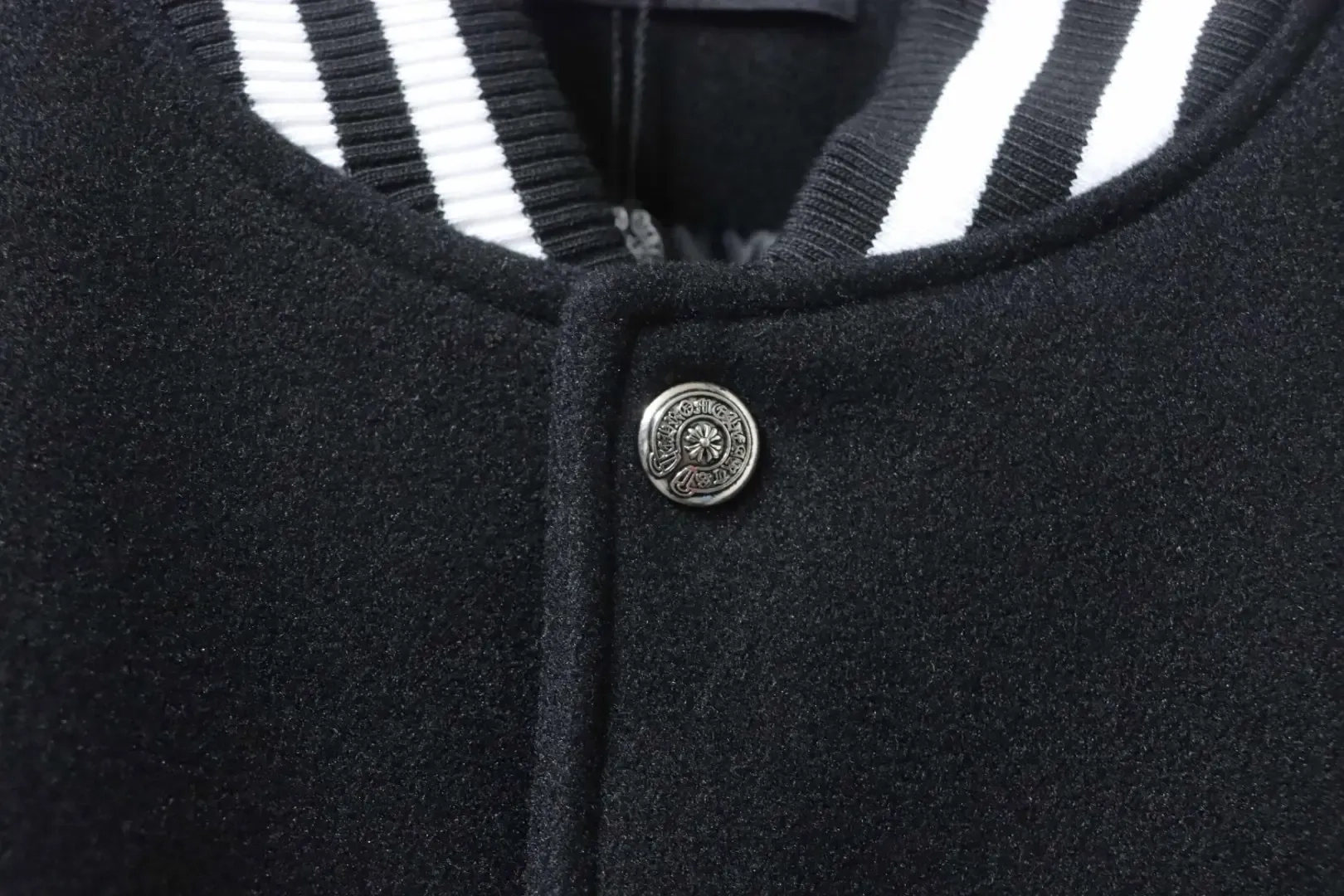 Baseball Jacket With Cross Pattern - Image 5