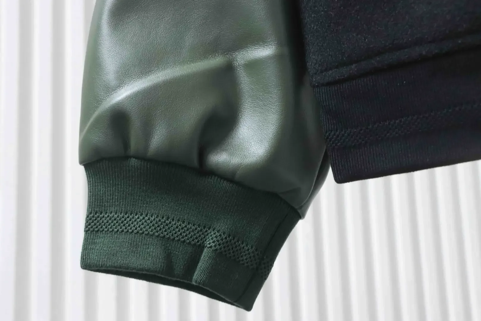 Baseball Jacket With Patchwork Style Letter Embroidery - Image 6