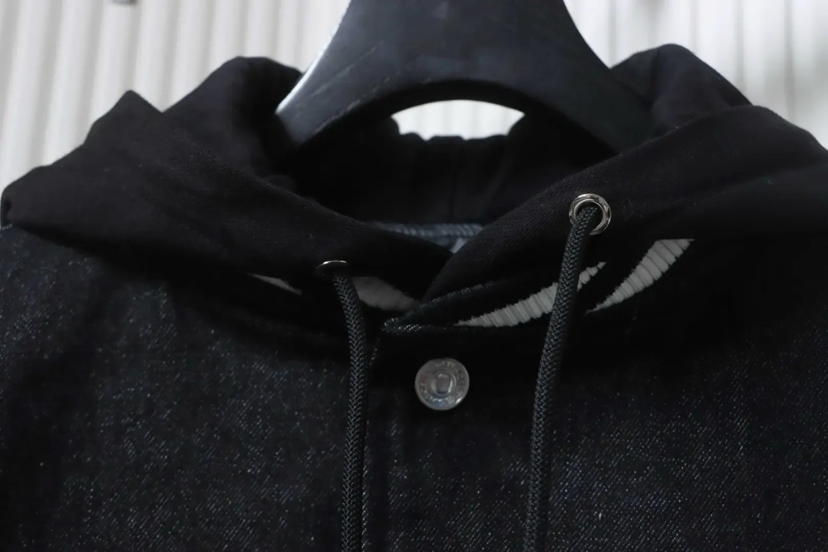 Cel1ne New embroidered cotton hooded jacket with letter pattern - Image 5