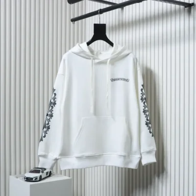 Classic Purple Hoodie With Sword Sanskrit Hand And Cross Print