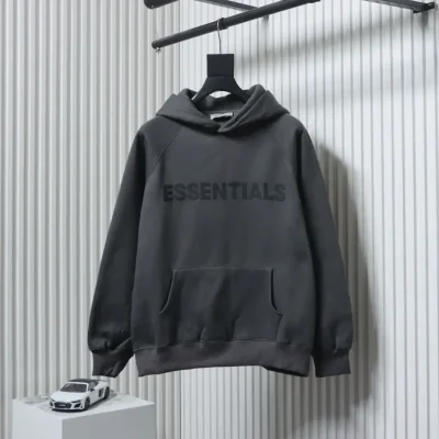 Fear Of God Fog Double-Stitched Hoodie With Silicone Lettering On The Chest