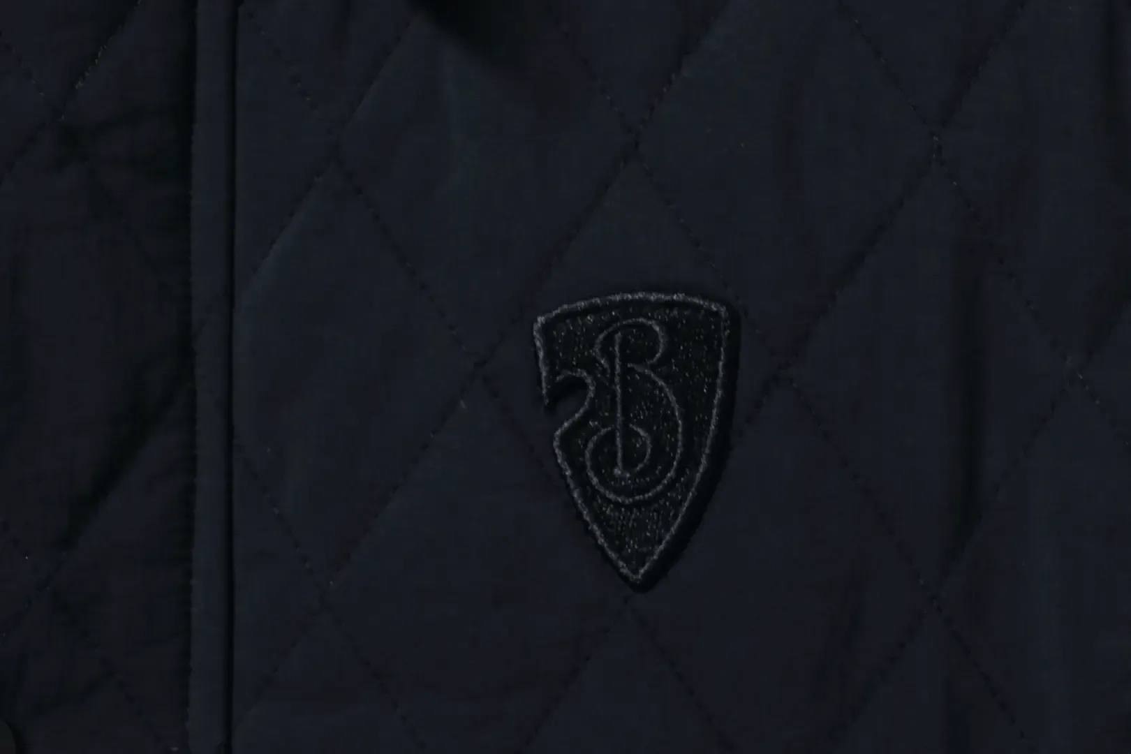 Jacket With Music Note Logo Diamond Pockets Cotton Coat - Image 5