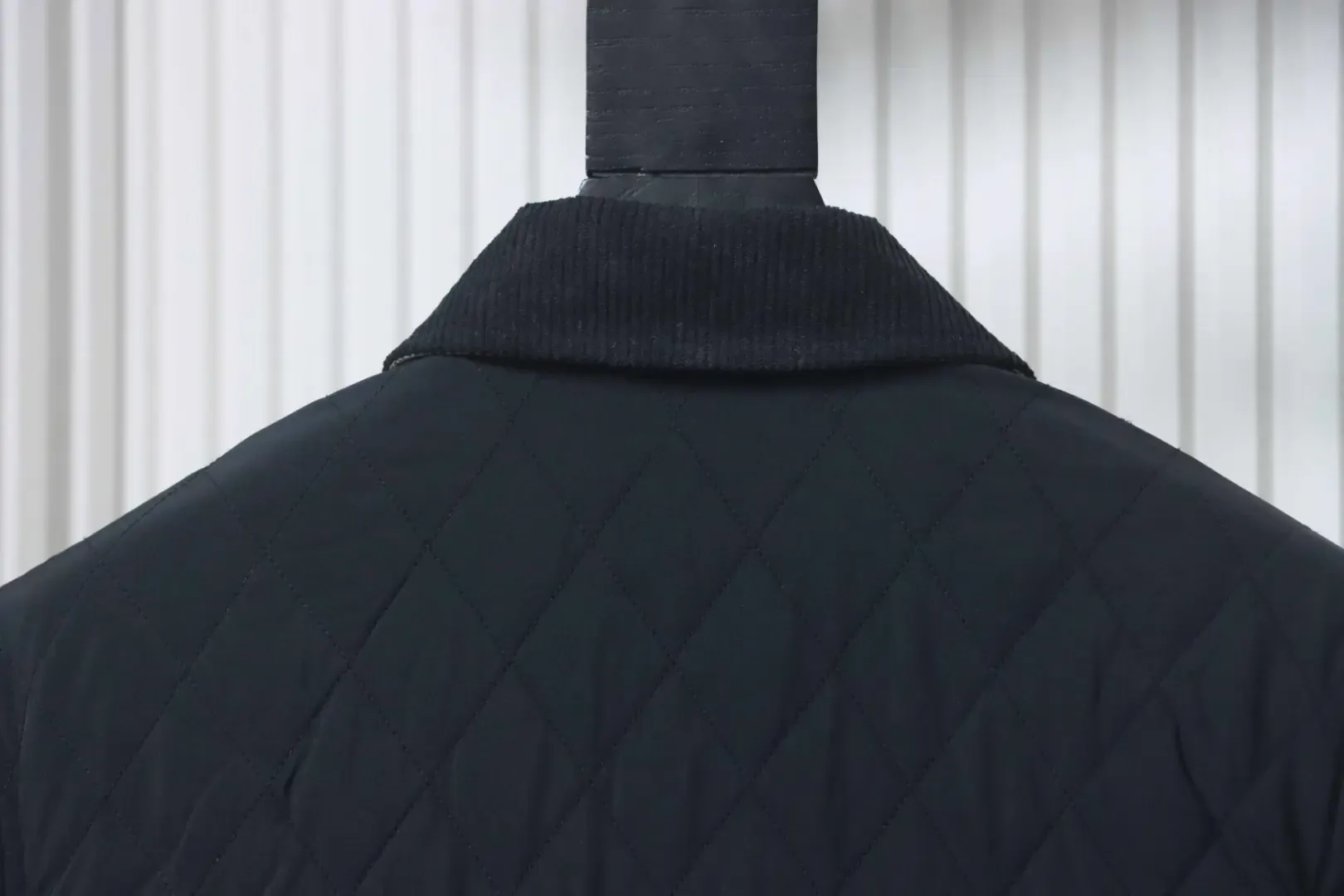 Jacket With Music Note Logo Diamond Pockets Cotton Coat - Image 7