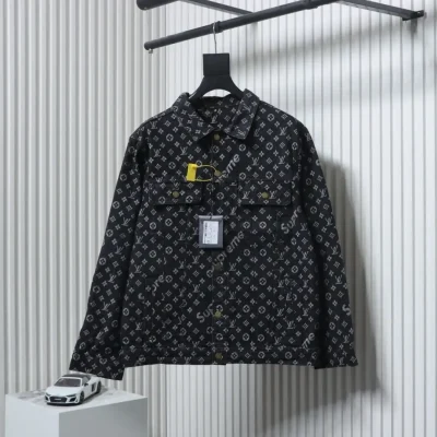 LU / Sup.1 denim jacket with all-over print