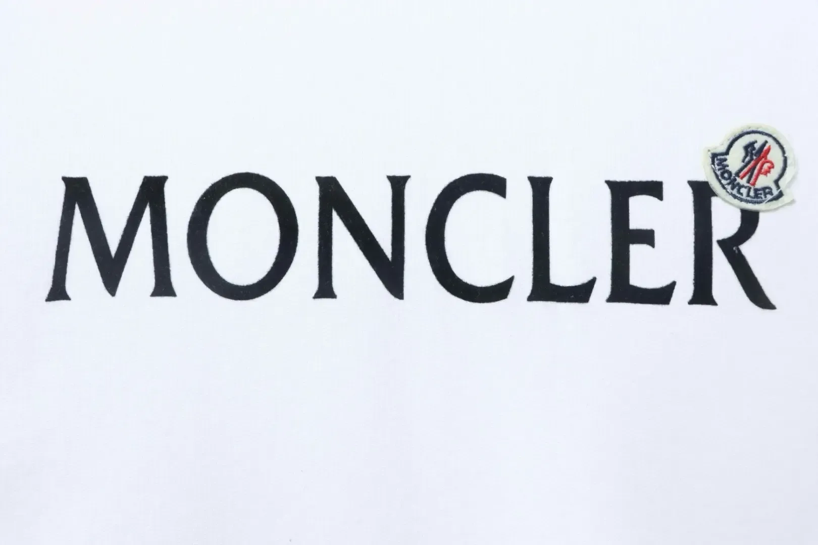 Moncler Classic Sweatshirt With Flock Print And Round Neck - Image 6