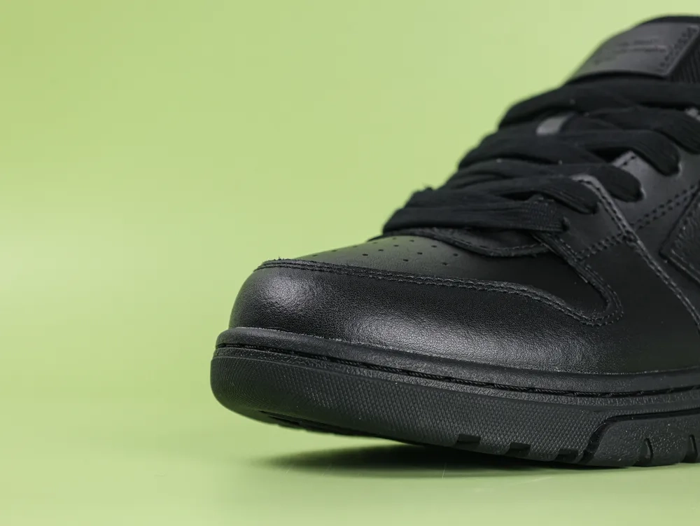 Off-White Out Of Office Leather Sneakers Black - Image 11