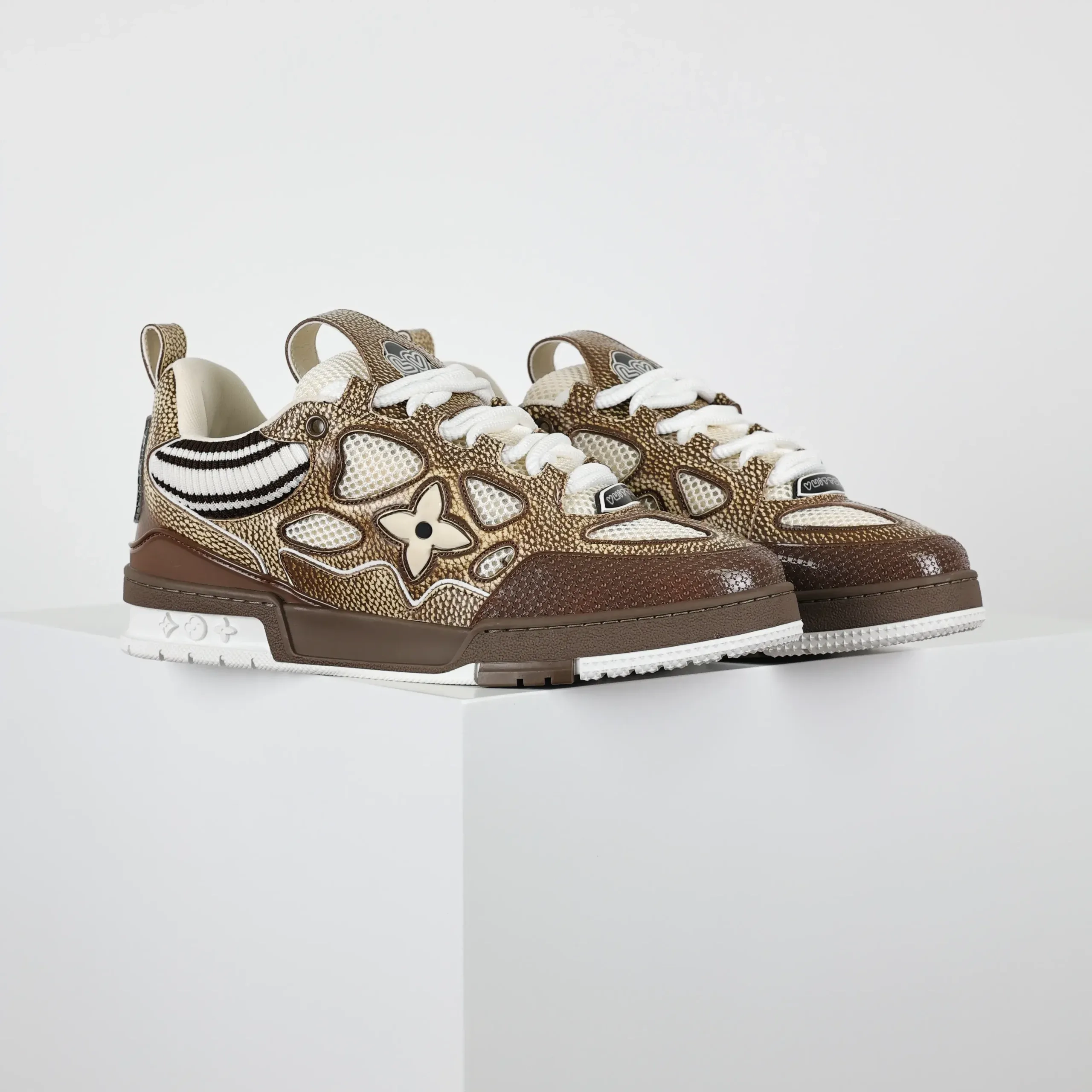 Skate Low Trainers Brown Top Sneakers - Image 2