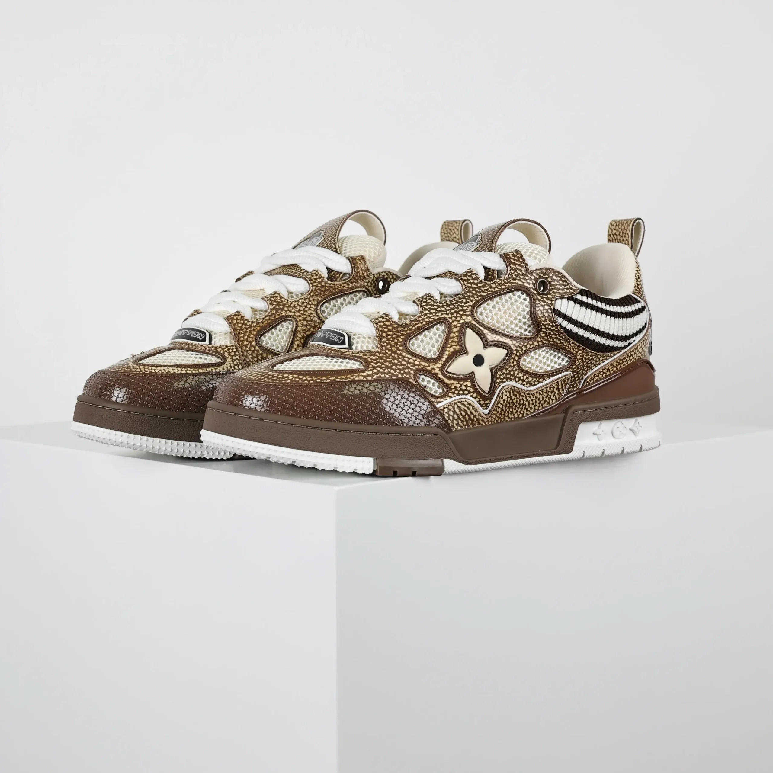Skate Low Trainers Brown Top Sneakers - Image 3