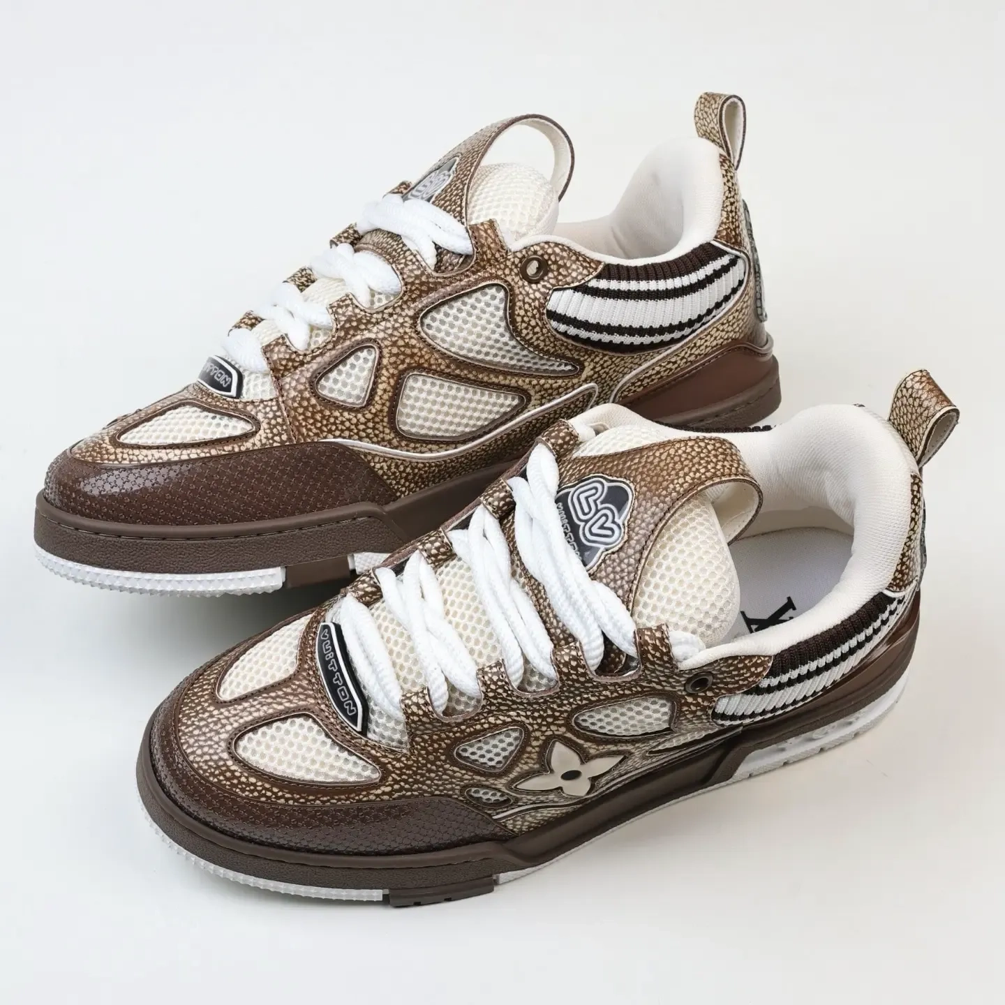 Skate Low Trainers Brown Top Sneakers - Image 7